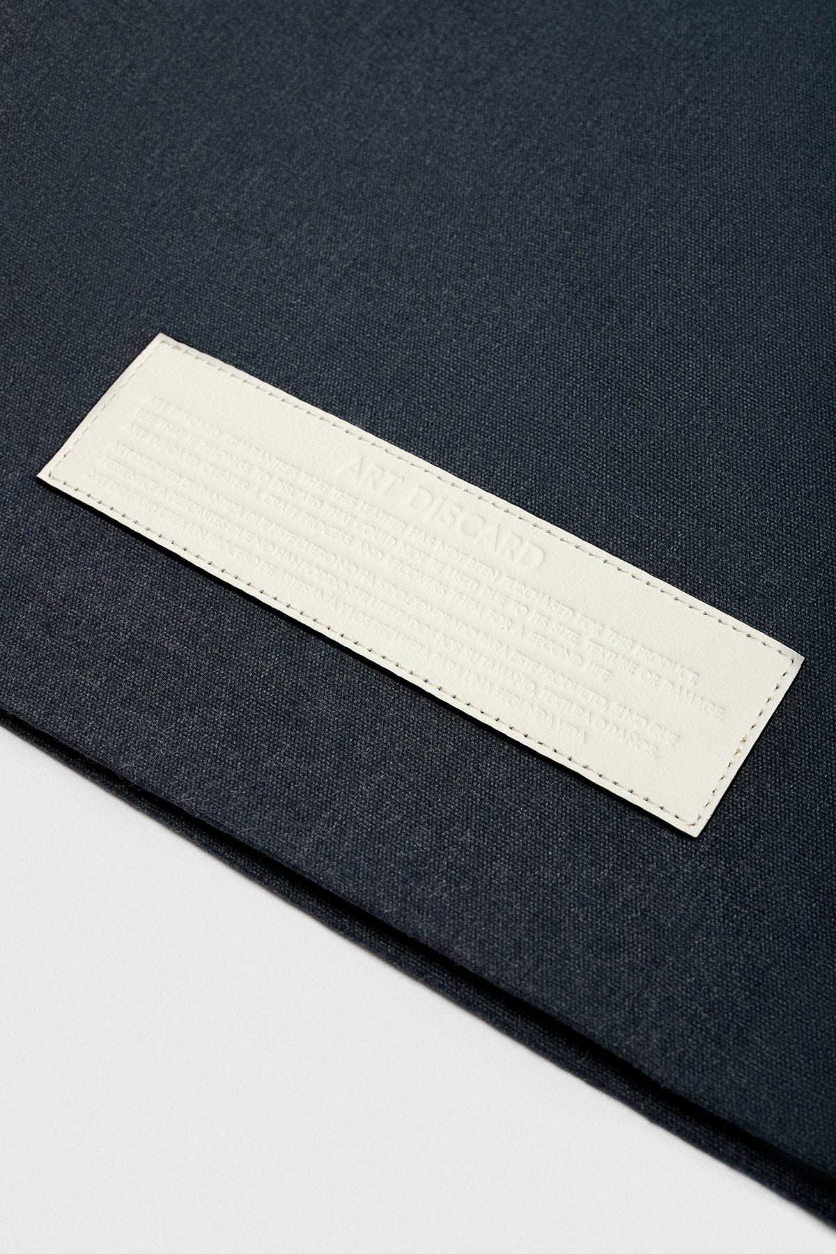 Denim-White Grand Tote Bag