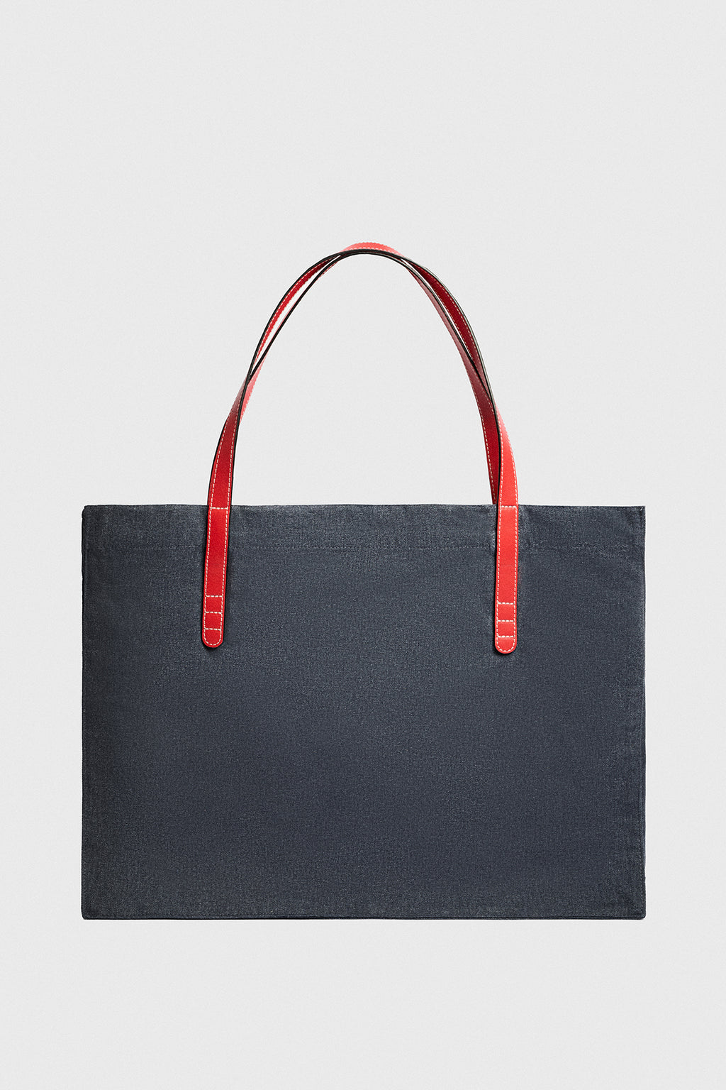 Denim-Red Grand Tote Bag
